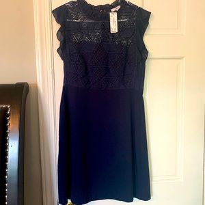 Suncoo sleeveless navy dress